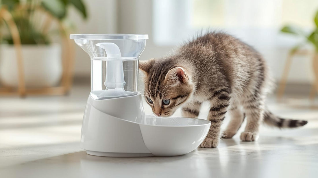 No-Spill Cat Water Fountain for Kittens Under 6 Months - FurTrend