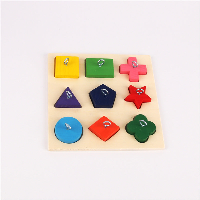 Parrot Training Toy with 9 Colorful Wooden Blocks - FurTrend