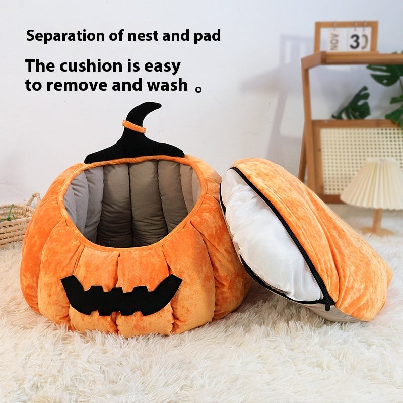 Pumpkin Pet Nest for Halloween - FurTrend