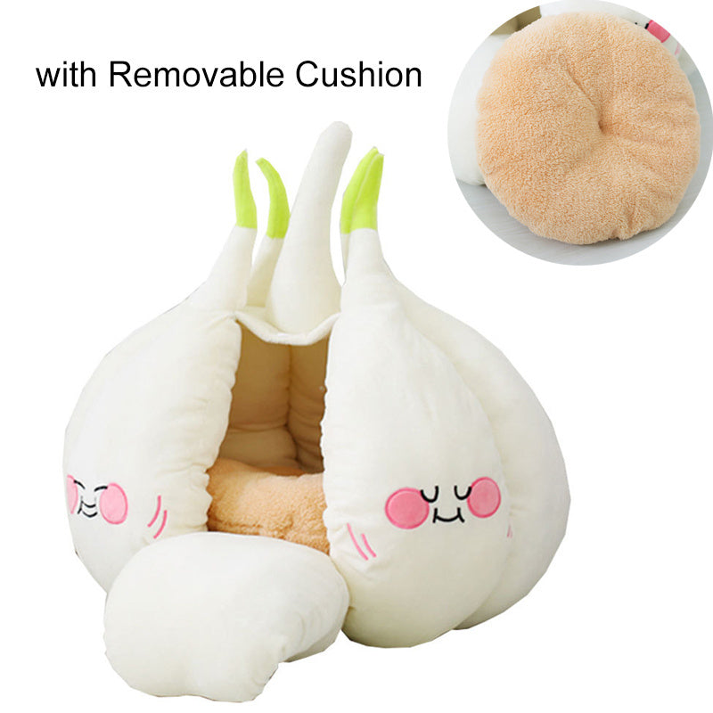 Premium Winter Cat and Small Dog Bed– Soft Cotton Comfort