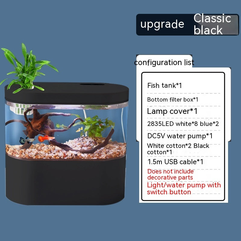 Mini Self-Circulating Desktop Aquarium Fish Tank - FurTrend