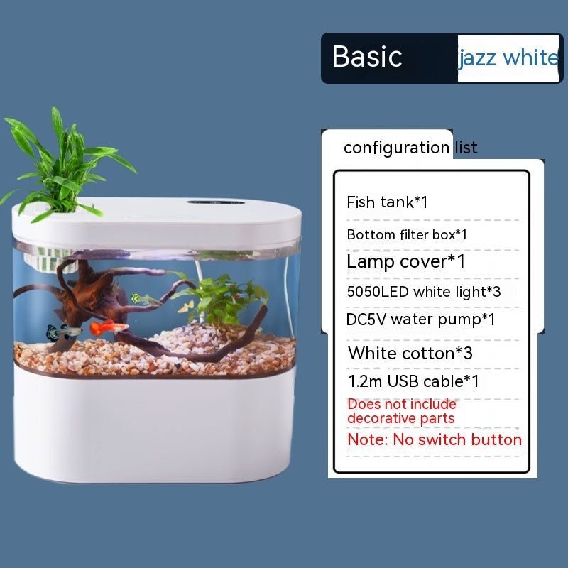 Mini Self-Circulating Desktop Aquarium Fish Tank - FurTrend