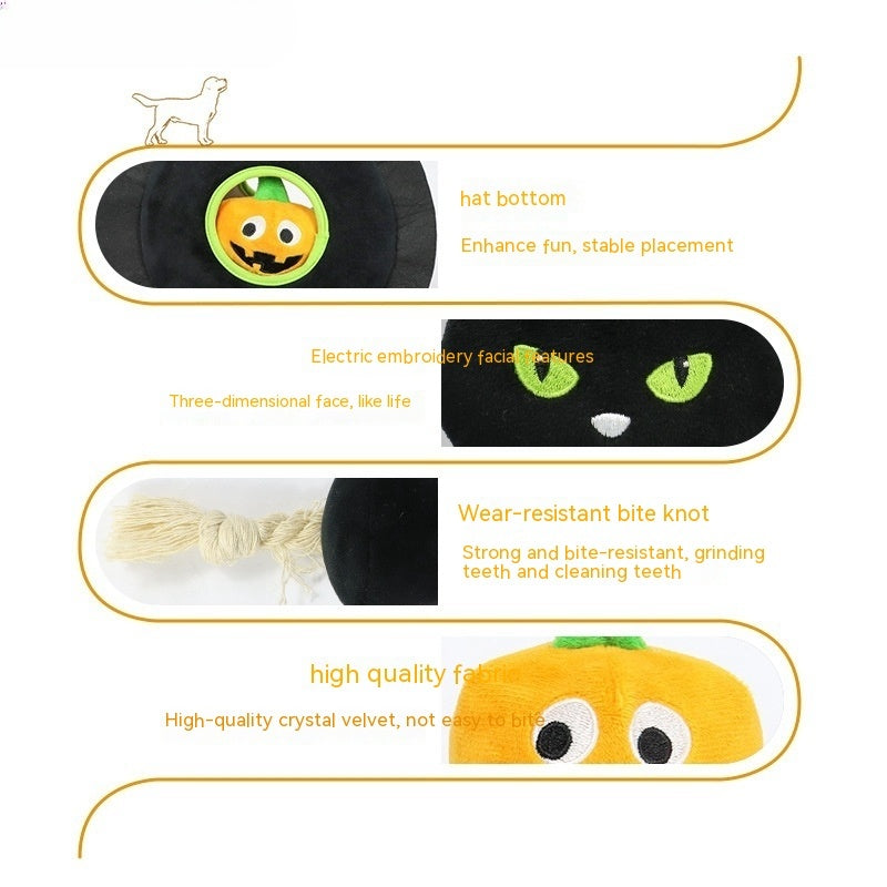 Spooky Halloween Pet Hat with Sound Toy - FurTrend