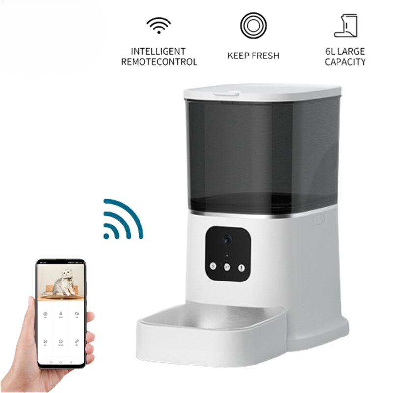 Smart WiFi Pet Feeder with App & Voice Control - FurTrend