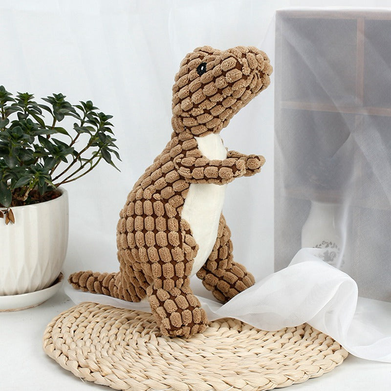 Plush Dinosaur Dog Toys with Squeakers - FurTrend