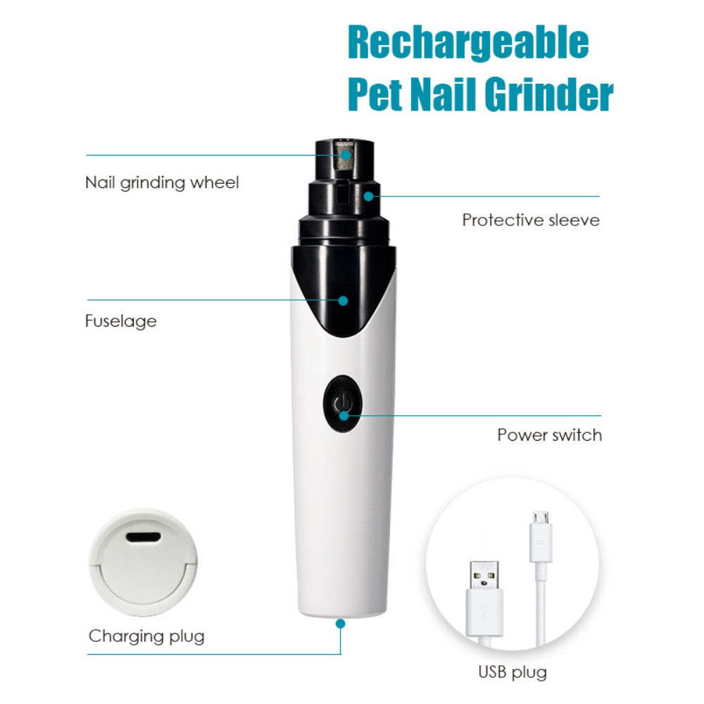 2-in-1 Electric Pet Nail Trimmer & Sharpener for Pet - FurTrend