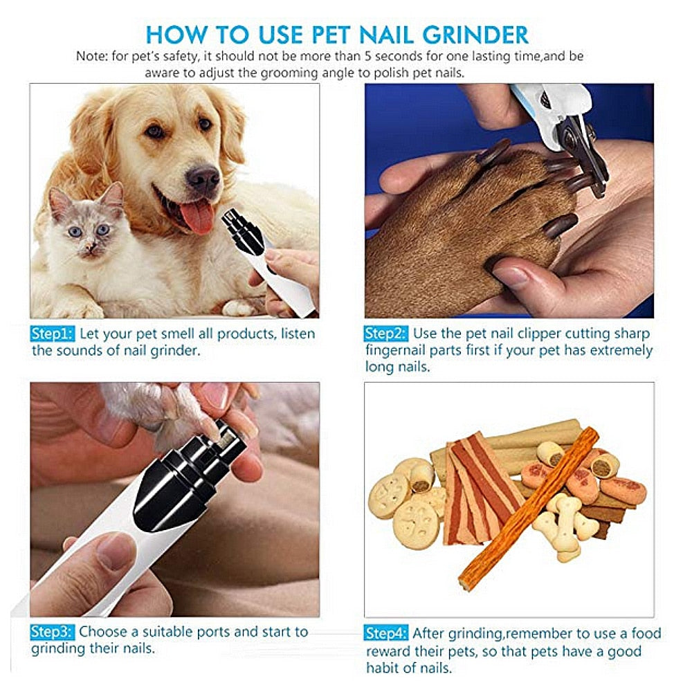 2-in-1 Electric Pet Nail Trimmer & Sharpener for Pet - FurTrend