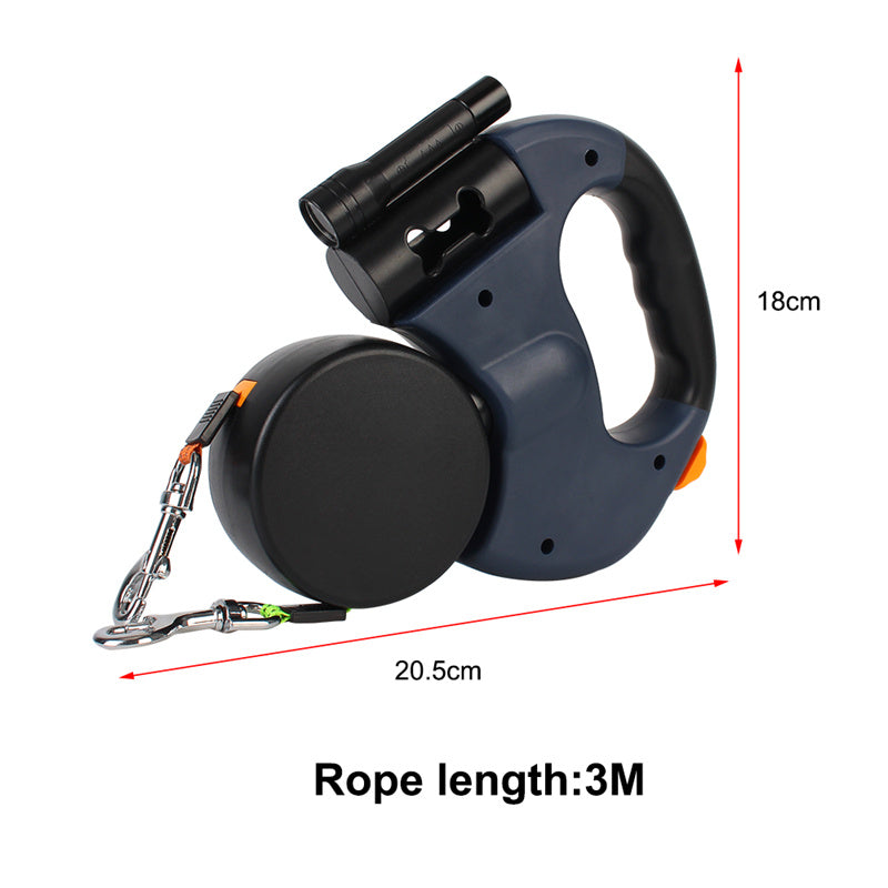 360 Swivel Dual Leash with Lights for Dogs - FurTrend