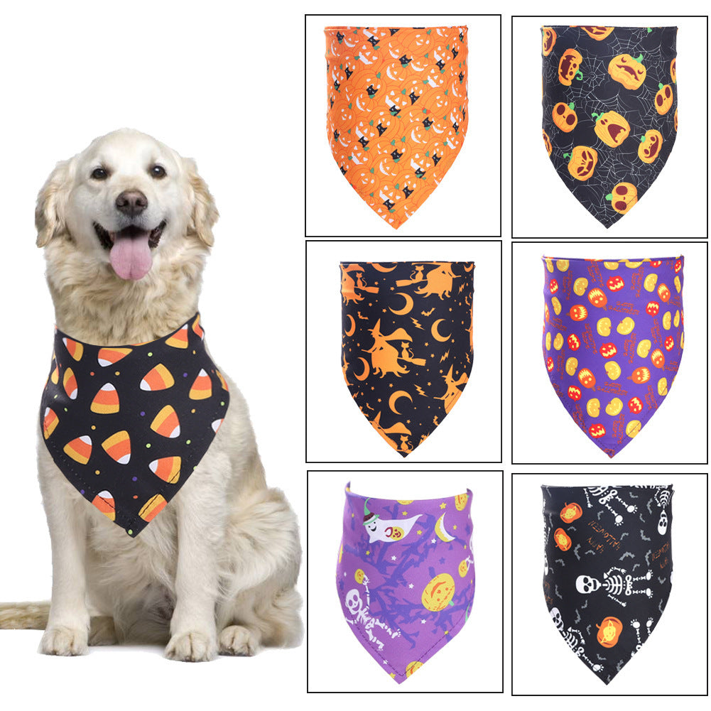 Halloween Pet Bandana – Saliva Towel Scarf