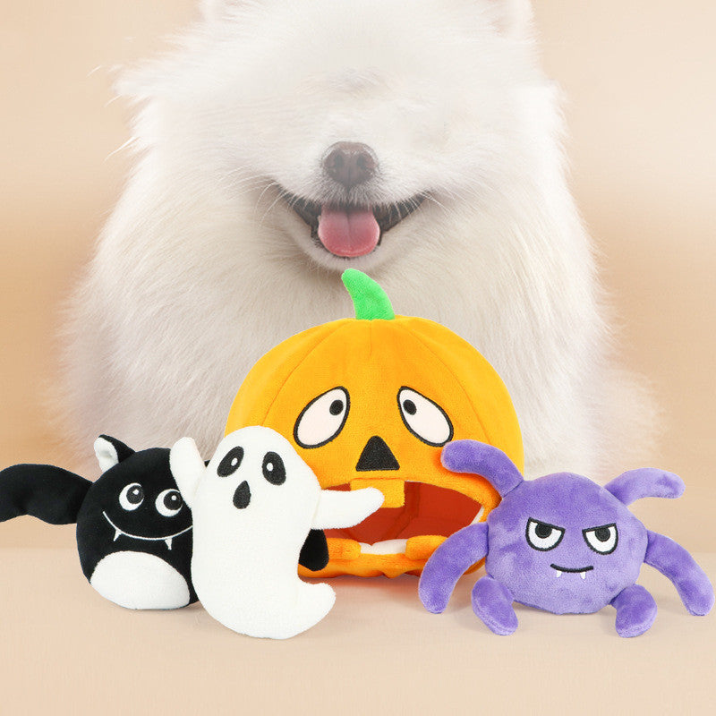 Halloween Voice Toy Set – Pumpkin, Bat, Ghost, Spider - FurTrend
