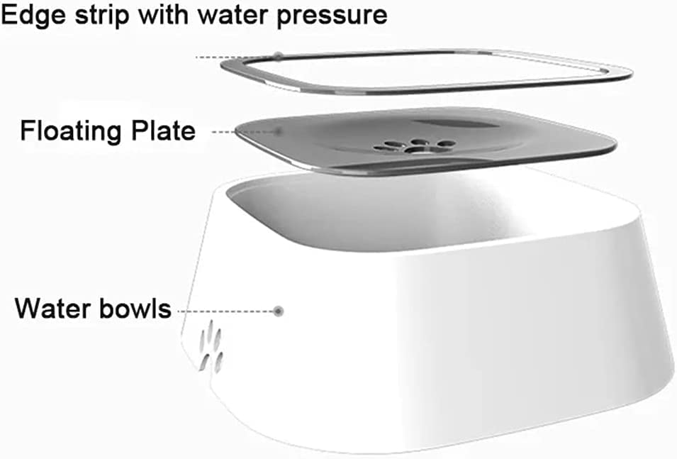 Pet Water Bowl Dispenser – Slow Feeder 1.5L - FurTrend