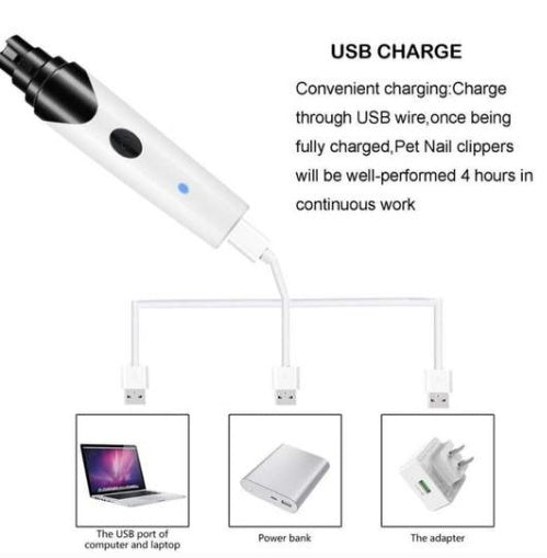 2-in-1 Electric Pet Nail Trimmer & Sharpener for Pet - FurTrend