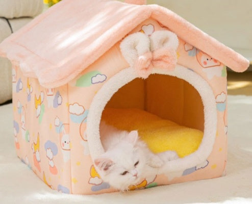 Portable Dog Kennel Cat House – Cozy Nest - FurTrend