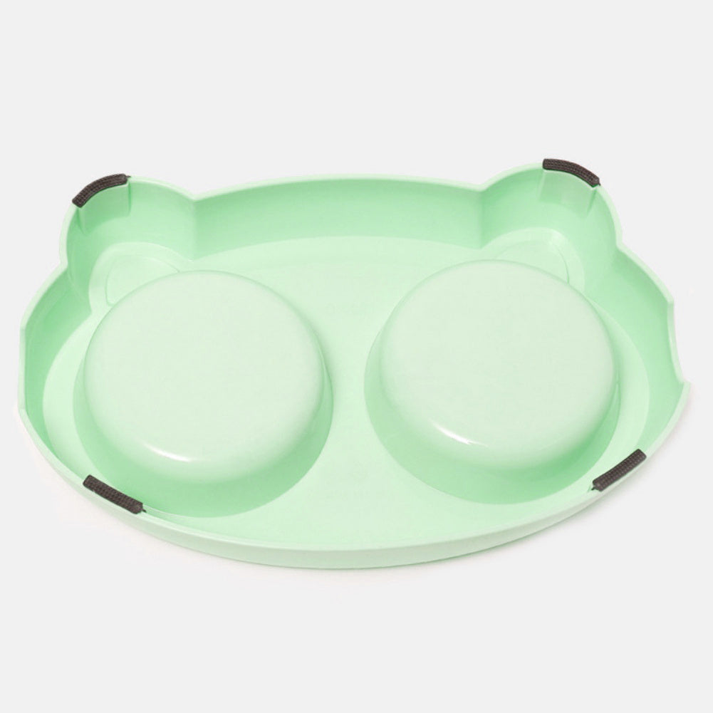 Double Bowls – Stainless Steel Pet Feeder - FurTrend