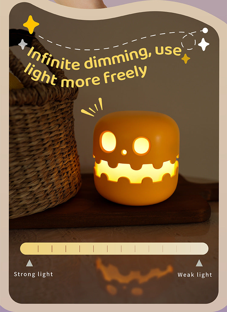 Funny Pumpkin Lamp Halloween Bedroom Decoration Light