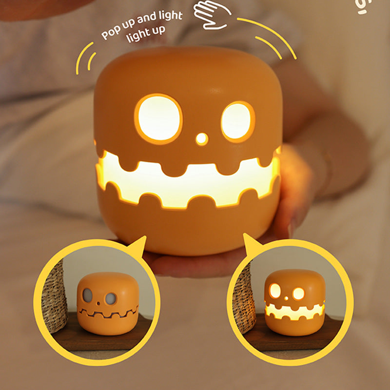 Funny Pumpkin Lamp Halloween Bedroom Decoration Light