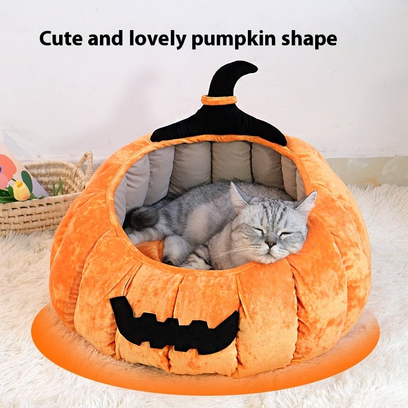 Pumpkin Pet Nest for Halloween - FurTrend