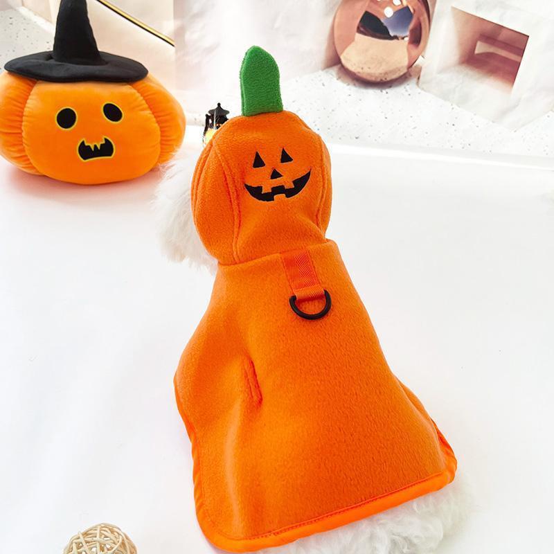 Cute Halloween Pet Cloak – Pumpkin, Ghost & Bat Costume for Dogs & Cats - FurTrend