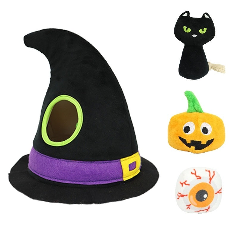 Spooky Halloween Pet Hat with Sound Toy - FurTrend