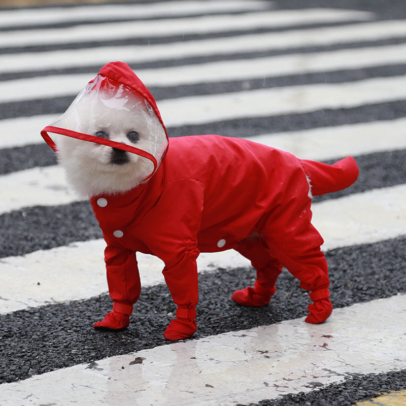 Waterproof Pet Raincoat with Shoes – All-in-One - FurTrend