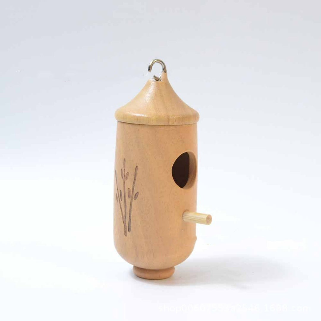 Hummingbird Hanging Swing Bird Nest House – Wooden Craftwork - FurTrend
