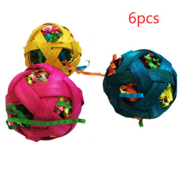 Woven Bamboo Ball Toy for Birds & Small Pets - FurTrend