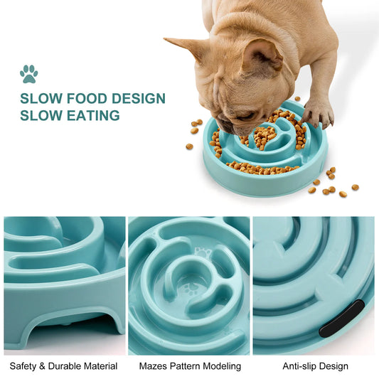 Slow Food Bowl – Non-Slip, Durable, All Pets - FurTrend