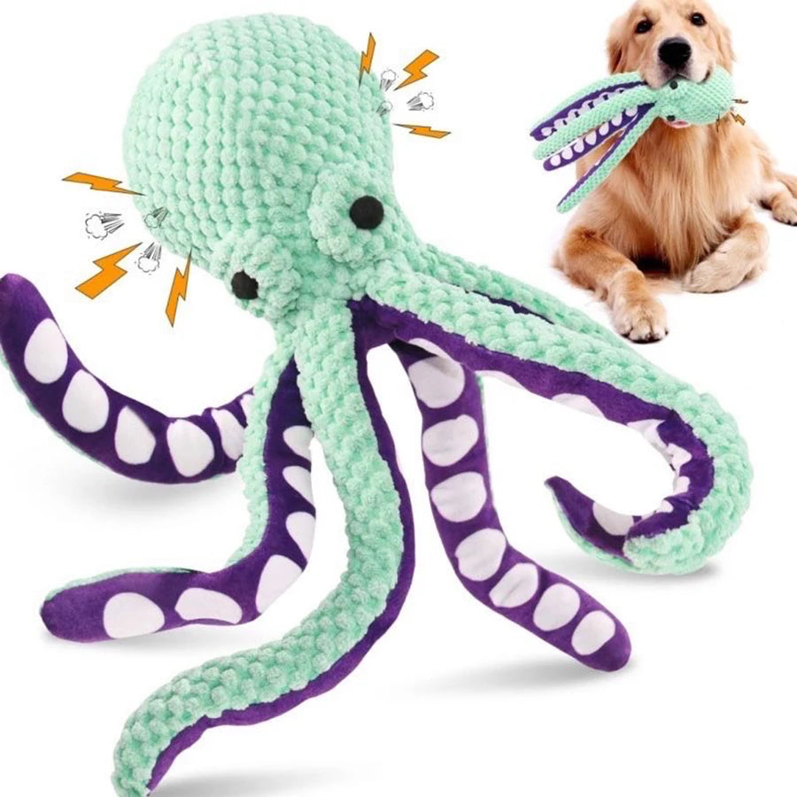 Interactive Plush Octopus Toy for Dogs - FurTrend