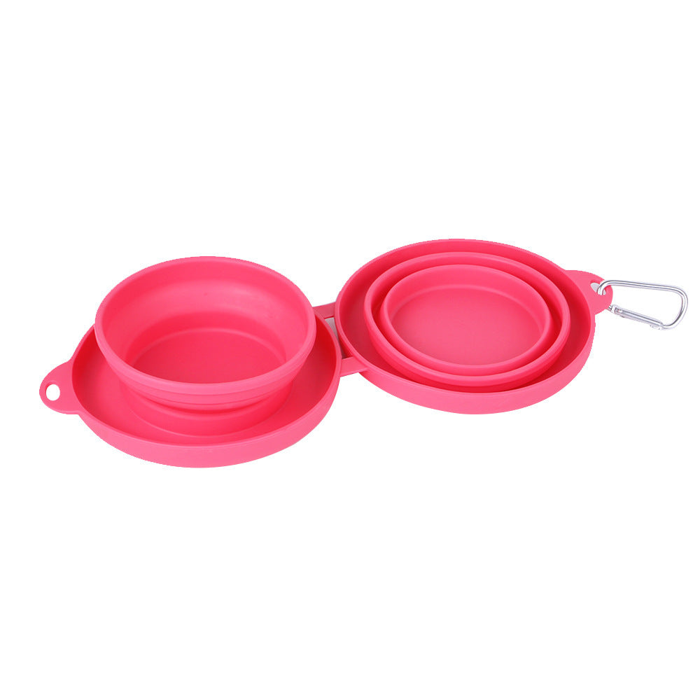 Double Pet Feeding Bowl – Foldable & Portable - FurTrend