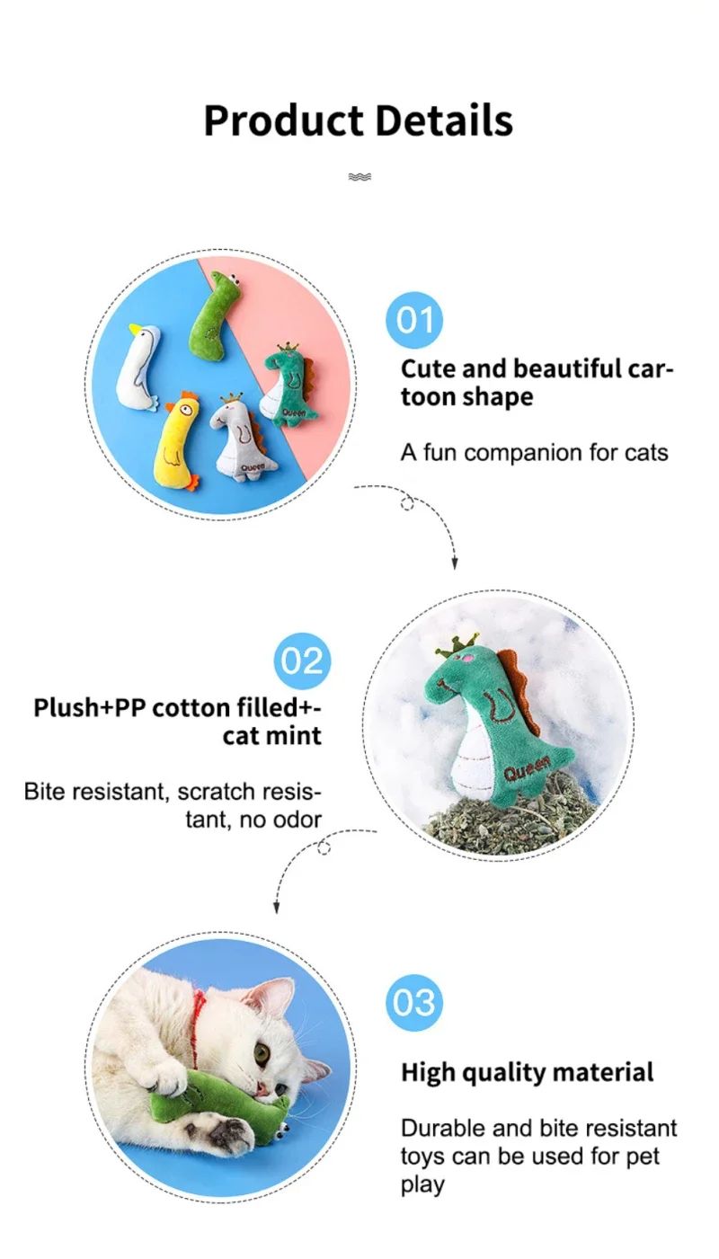 Soft Catnip Toys for Kitten Teething Relief - FurTrend