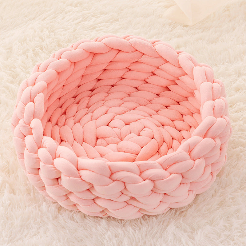 Fluffy Cat Bed Cushion – Soft Plush Kennel Mat - FurTrend