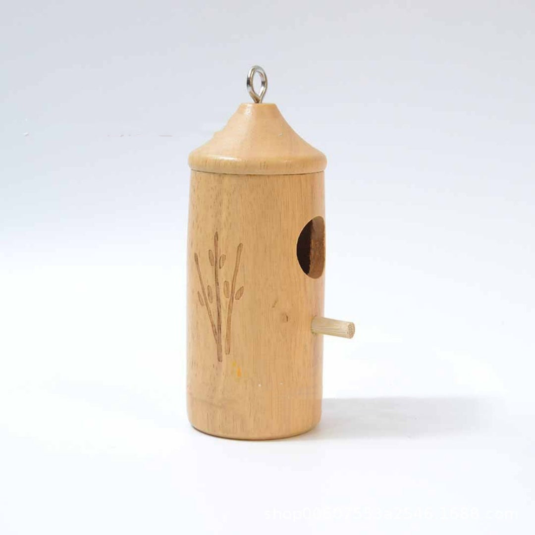Hummingbird Hanging Swing Bird Nest House – Wooden Craftwork - FurTrend