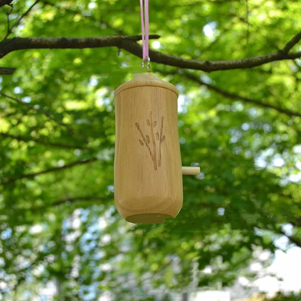 Hummingbird Hanging Swing Bird Nest House – Wooden Craftwork - FurTrend