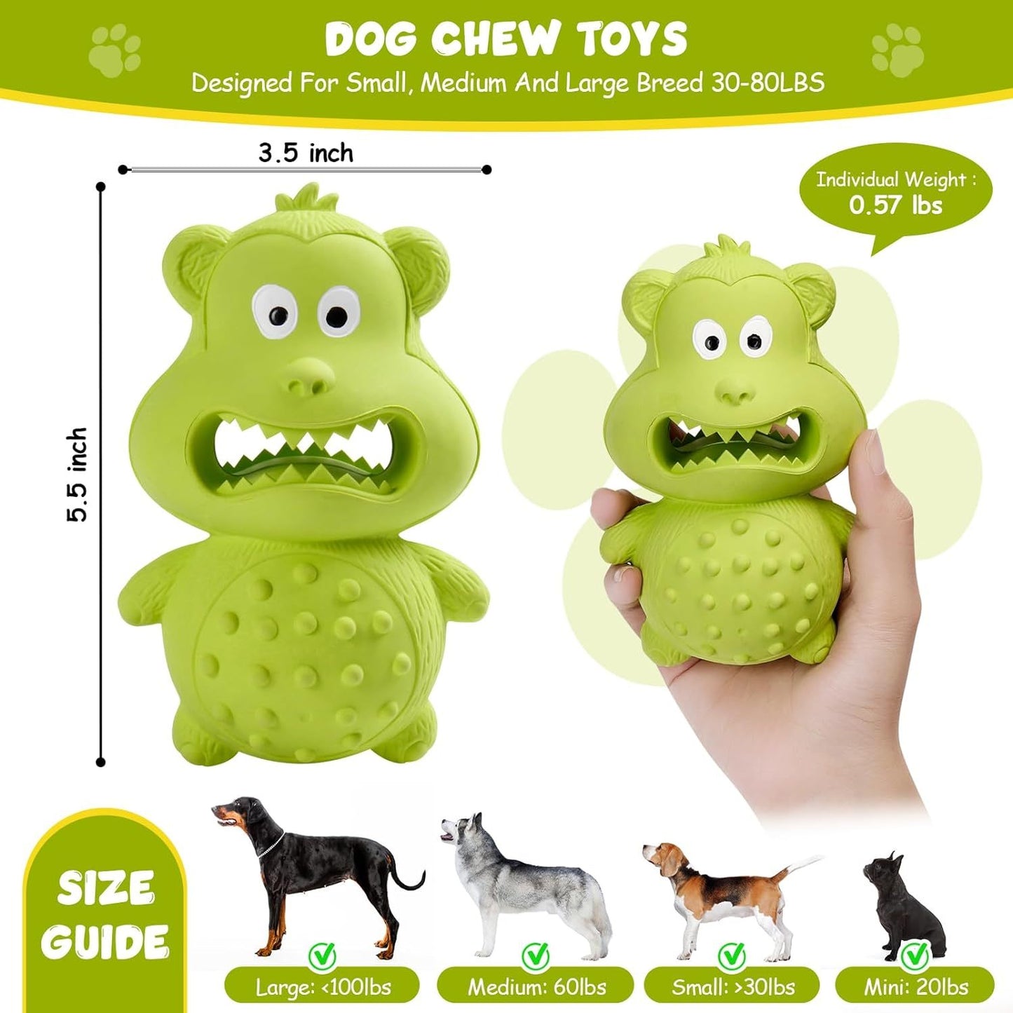 Natural Rubber Dog Toys – Chewers Approved - FurTrend