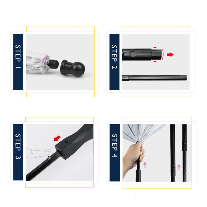 Pet Umbrella with Leash – Clear & Convenient - FurTrend