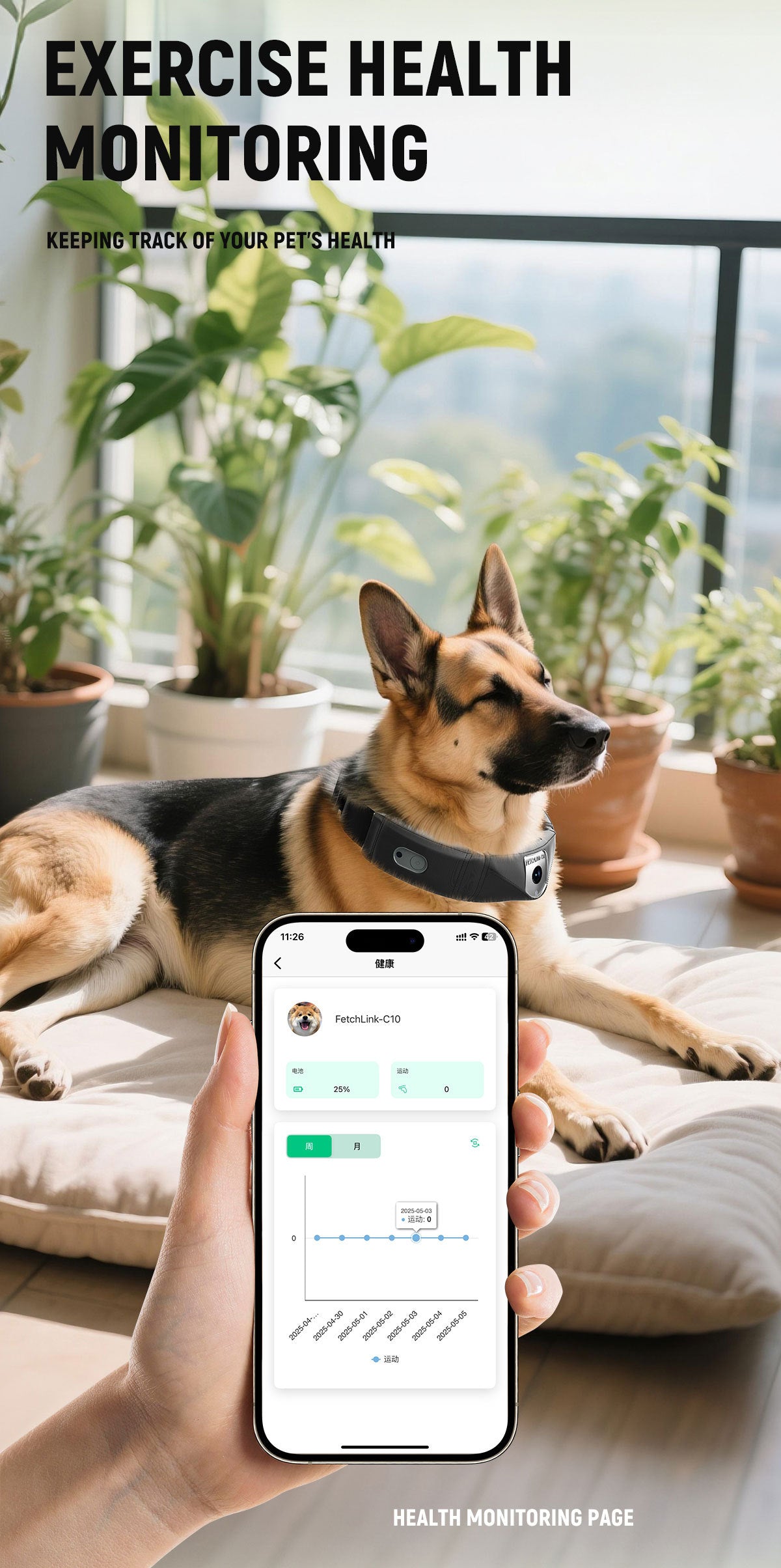 C10 Smart Pet Collar – Health & Activity Tracker - FurTrend