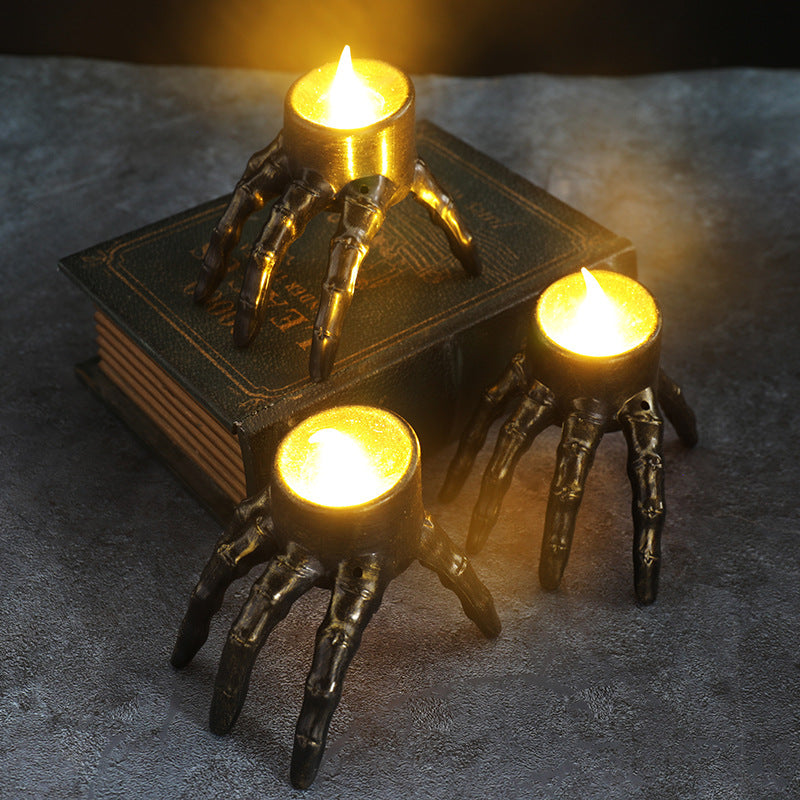 Creepy Skull Candle Lantern for Halloween