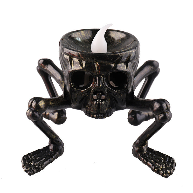 Creepy Skull Candle Lantern for Halloween
