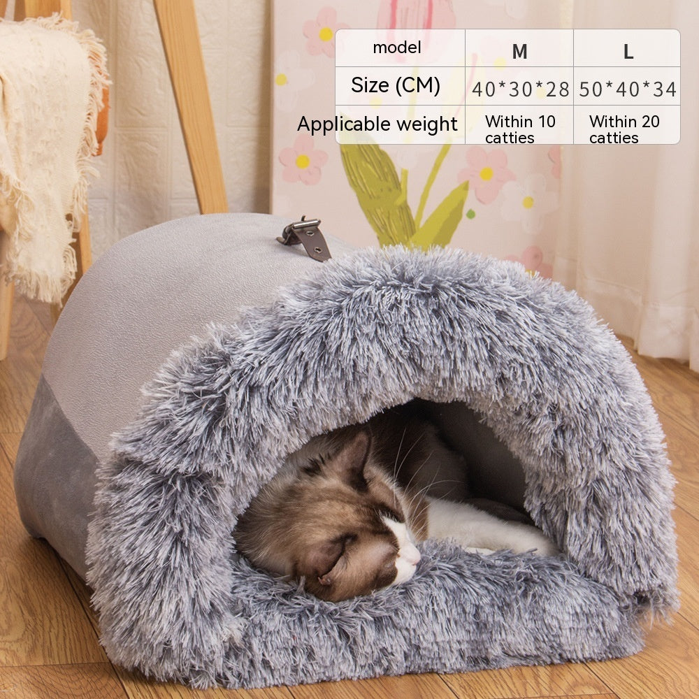Autumn Winter Pet Nest – Cozy & Moisture-Proof - FurTrend