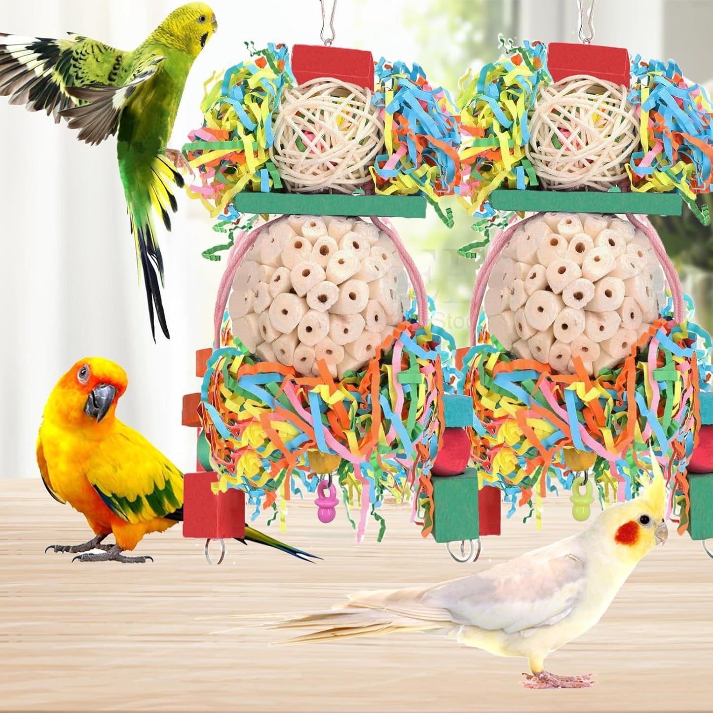 Wooden Bird Cage Accessories for Parrots - FurTrend