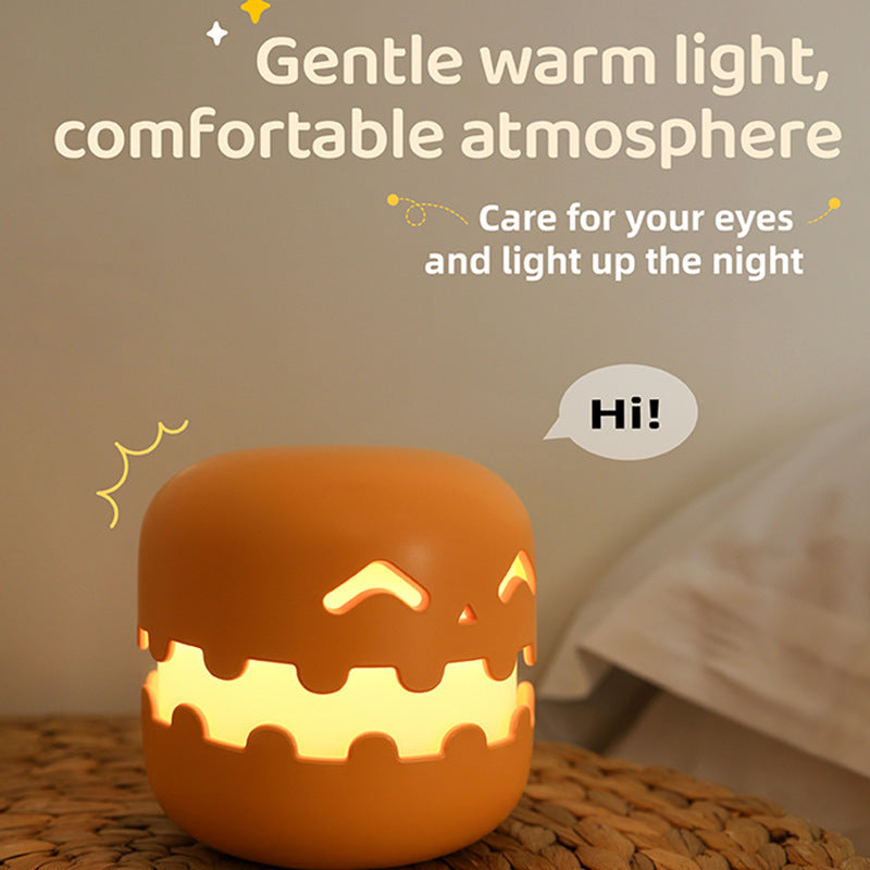 Funny Pumpkin Lamp Halloween Bedroom Decoration Light