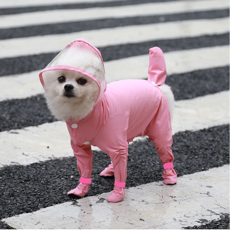 Waterproof Pet Raincoat with Shoes – All-in-One - FurTrend