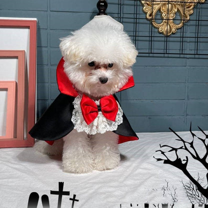 Pet Halloween Vampire Cloak Windbreaker Costume - FurTrend