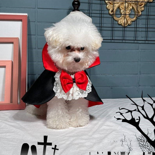 Pet Halloween Vampire Cloak Windbreaker Costume - FurTrend