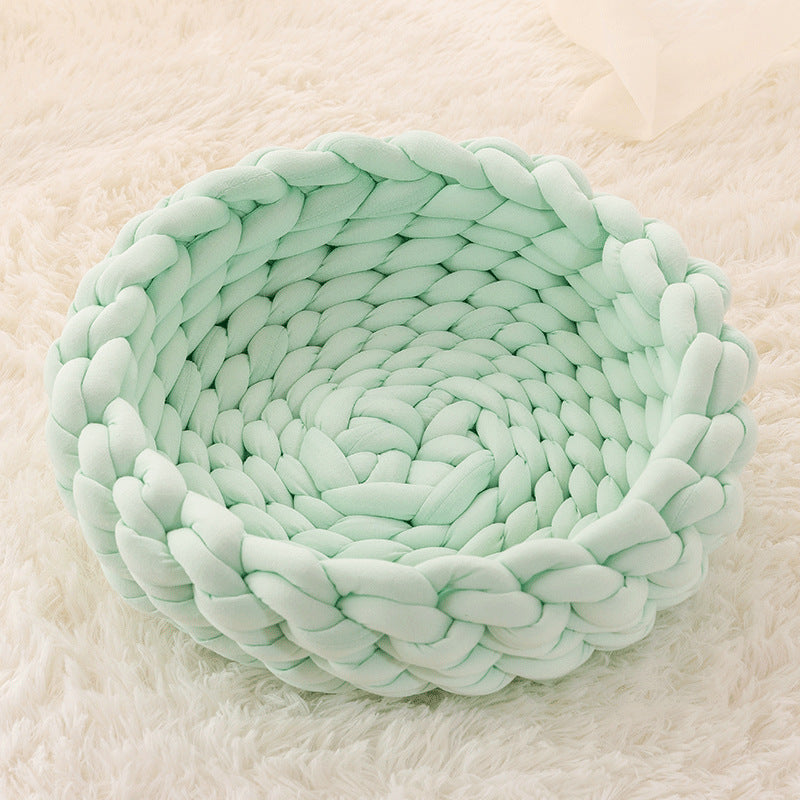 Fluffy Cat Bed Cushion – Soft Plush Kennel Mat - FurTrend