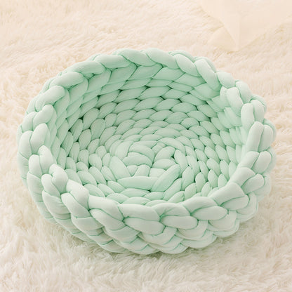Fluffy Cat Bed Cushion – Soft Plush Kennel Mat - FurTrend