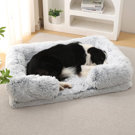 Plush Round Pet Bed - Bed Winter - FurTrend
