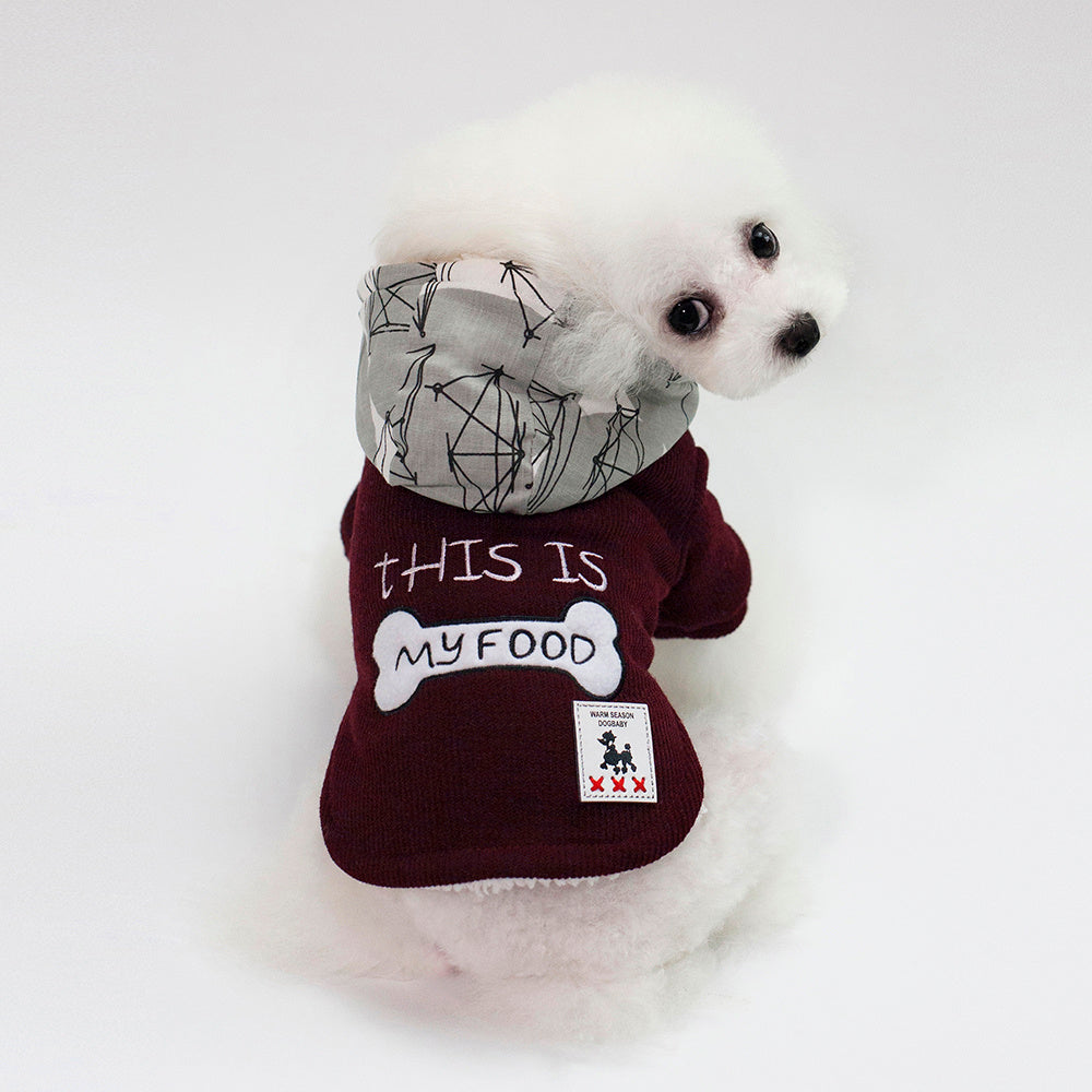 Thickened Warm Hooded Pet Jacket for Winter - FurTrend