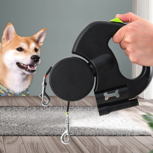 360 Swivel Dual Leash with Lights for Dogs - FurTrend