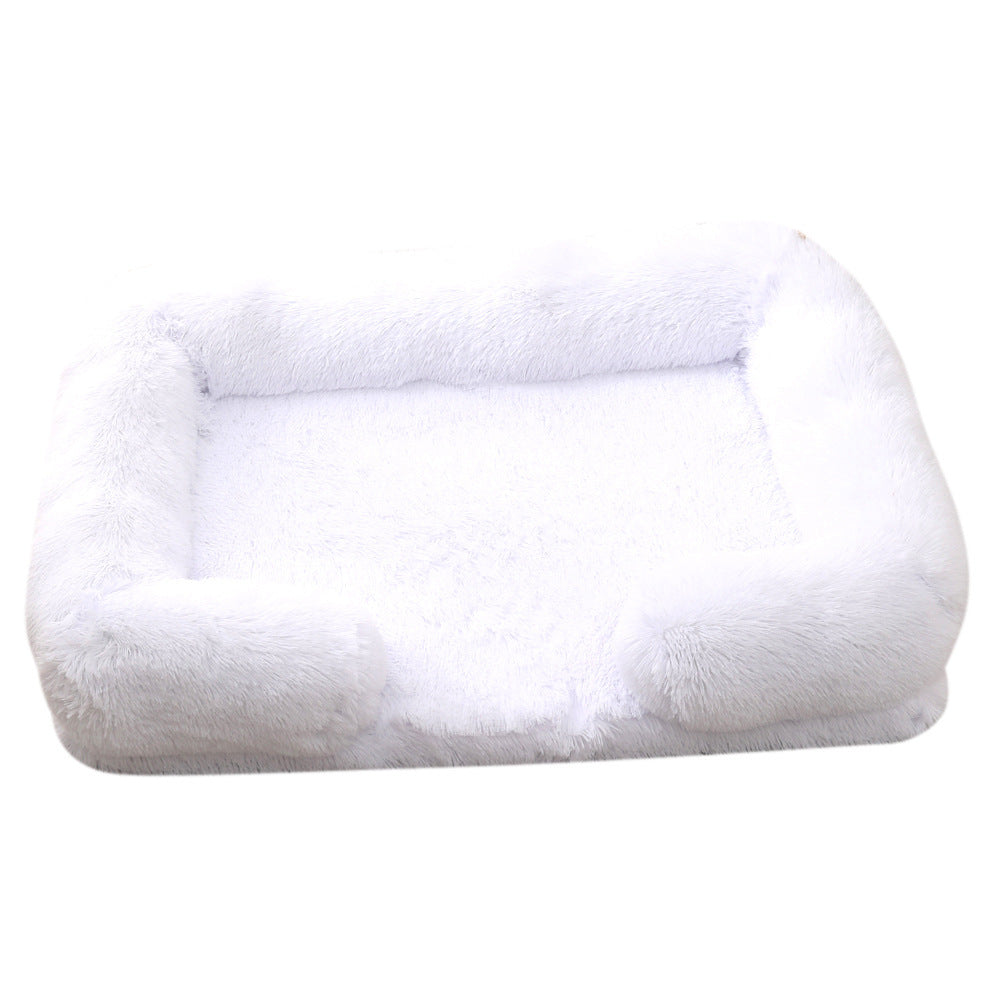 Plush Round Pet Bed - Bed Winter - FurTrend